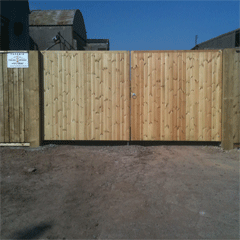 Pair of Tongue and Groove entrance gate