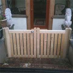 Pair of timber garden gates