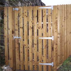 Timber Palisade Gate